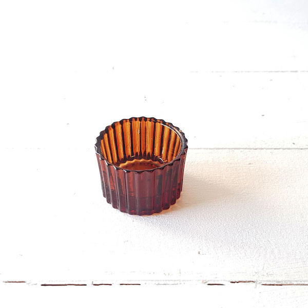 Cut Tea-light Votive - Brown